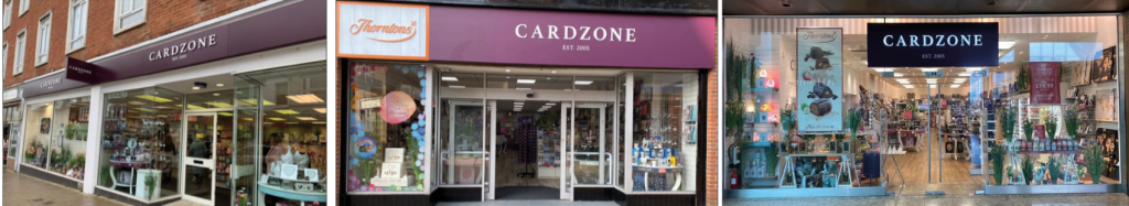 Above: Cardzone has expanded its retail portfolio with the acquisition of 163 Clintons stores.