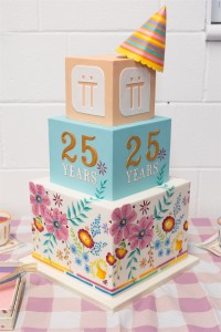  Above: Talking Tables’ 25th Anniversary cake. 