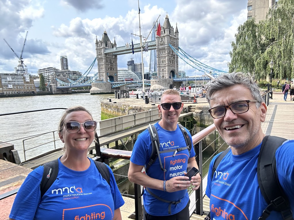 Above: Last year’s Cardgains charity challenge saw 50 walkers, including Creative Sparrow’s Hannah Curtiss, Tony Cottrell (centre) from Words ’N’ Wishes, and Nigel Quiney’s Carl Pledger, trek around London.