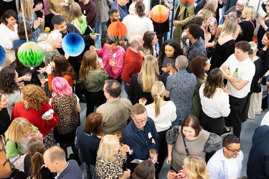 Above: Partygoers enjoying the anniversary celebrations.