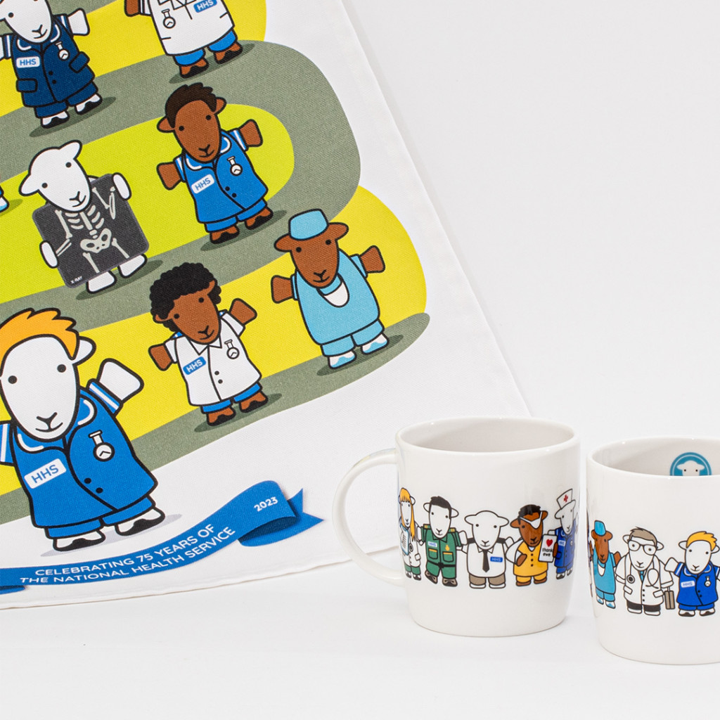 Above: Among the Herdy giftware products that helped to raise fundsfor the Bay Hospitals Charity through the sale of the company’s limited edition NHS 75th Anniversary collection.