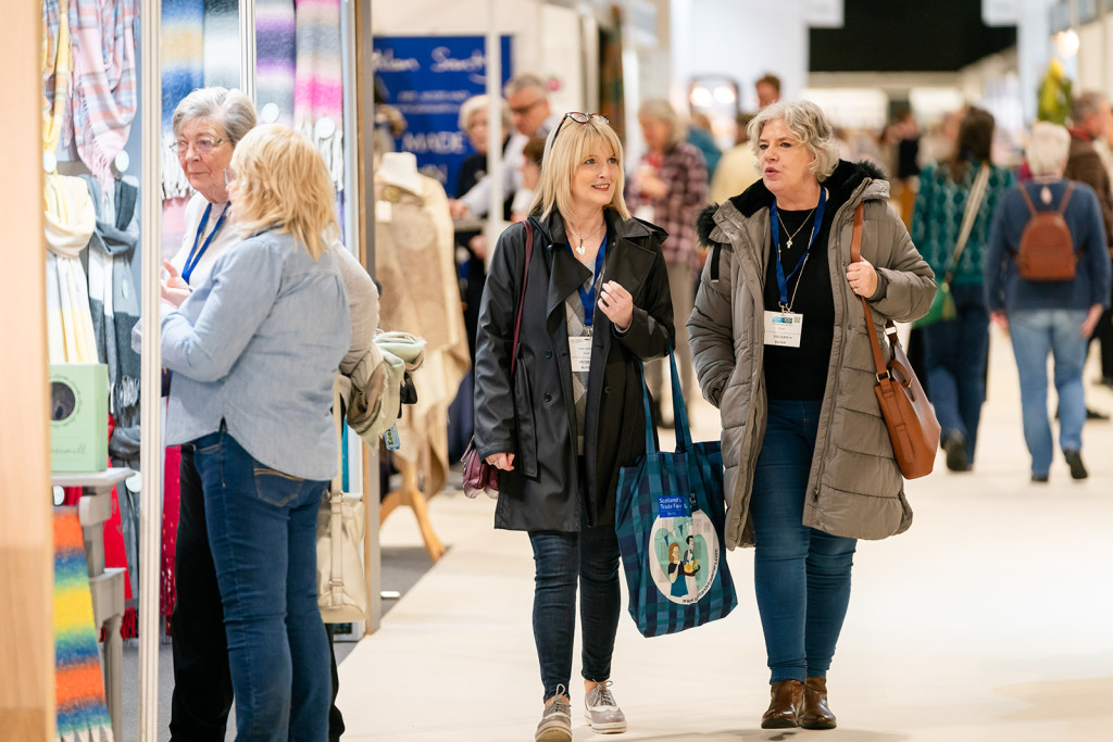 Above: Visitors at Scotland’s Trade Fair Spring in January.