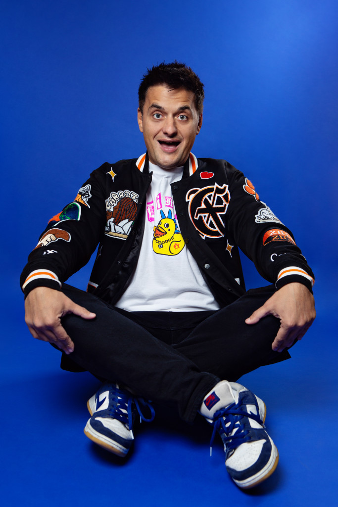 Above: Comedian George Zacharopoulos.